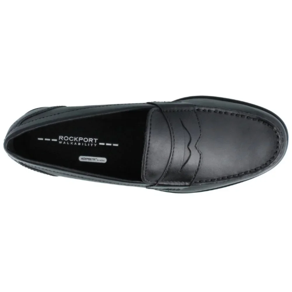 Rockport Men's Black Classic Leather Penny Loafer Cushioned Footbed Sz 10.5M - Picture 9 of 9